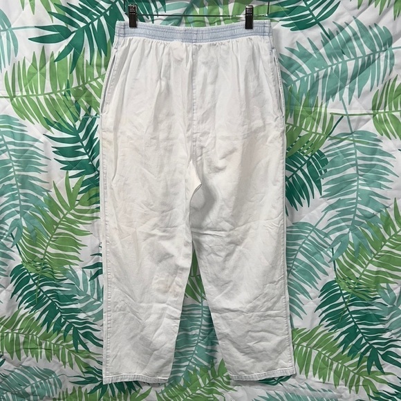 drapers & damons elastic waistband | washed look light blue | size M - Picture 2 of 11